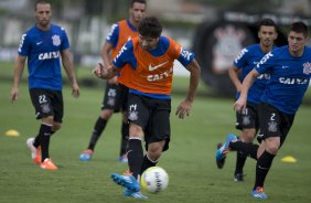 Durante o treino desta tarde no CT Joaquim Grava, Parque Ecolgico do Tiete, zona leste de So Paulo. O prximo jogo da equipe ser domingo, dia 23/03, contra o Atltico de Sorocaba, no Pacaembu, vlido pela 15 rodada, a ltima, do Campeonato Paulista de 2014