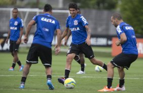 Durante o treino desta tarde no CT Joaquim Grava, Parque Ecolgico do Tiete, zona leste de So Paulo. O prximo jogo da equipe ser domingo, dia 23/03, contra o Atltico de Sorocaba, no Pacaembu, vlido pela 15 rodada, a ltima, do Campeonato Paulista de 2014