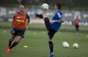 Durante o treino desta tarde no CT Joaquim Grava, Parque Ecolgico do Tiete, zona leste de So Paulo. O prximo jogo da equipe ser domingo, dia 23/03, contra o Atltico de Sorocaba, no Pacaembu, vlido pela 15 rodada, a ltima, do Campeonato Paulista de 2014