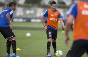 Durante o treino desta tarde no CT Joaquim Grava, Parque Ecolgico do Tiete, zona leste de So Paulo. O prximo jogo da equipe ser domingo, dia 23/03, contra o Atltico de Sorocaba, no Pacaembu, vlido pela 15 rodada, a ltima, do Campeonato Paulista de 2014