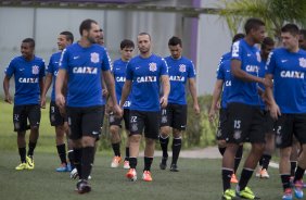 Durante o treino desta tarde no CT Joaquim Grava, Parque Ecolgico do Tiete, zona leste de So Paulo. O prximo jogo da equipe ser domingo, dia 23/03, contra o Atltico de Sorocaba, no Pacaembu, vlido pela 15 rodada, a ltima, do Campeonato Paulista de 2014