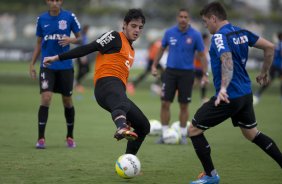 Durante o treino desta tarde no CT Joaquim Grava, Parque Ecolgico do Tiete, zona leste de So Paulo. O prximo jogo da equipe ser domingo, dia 23/03, contra o Atltico de Sorocaba, no Pacaembu, vlido pela 15 rodada, a ltima, do Campeonato Paulista de 2014