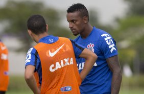 Durante o treino desta tarde no CT Joaquim Grava, Parque Ecolgico do Tiete, zona leste de So Paulo. O prximo jogo da equipe ser domingo, dia 23/03, contra o Atltico de Sorocaba, no Pacaembu, vlido pela 15 rodada, a ltima, do Campeonato Paulista de 2014