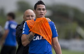 Durante o treino desta tarde no CT Joaquim Grava, Parque Ecolgico do Tiete, zona leste de So Paulo. O prximo jogo da equipe ser domingo, dia 23/03, contra o Atltico de Sorocaba, no Pacaembu, vlido pela 15 rodada, a ltima, do Campeonato Paulista de 2014