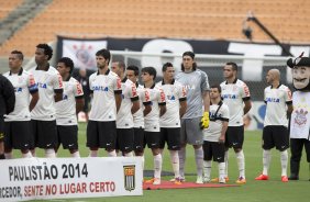 Durante a partida entre Corinthians x Atlético Sorocaba, realizada esta tarde no estádio do Pacaembu, válida pela 15ª rodada do Campeonato Paulista de 2014
