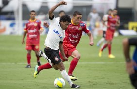Durante a partida entre Corinthians x Atlético Sorocaba, realizada esta tarde no estádio do Pacaembu, válida pela 15ª rodada do Campeonato Paulista de 2014