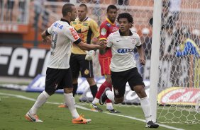 Durante a partida entre Corinthians x Atlético Sorocaba, realizada esta tarde no estádio do Pacaembu, válida pela 15ª rodada do Campeonato Paulista de 2014