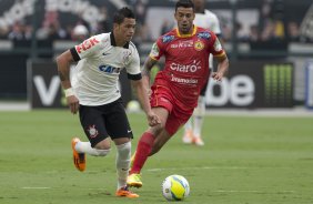 Durante a partida entre Corinthians x Atlético Sorocaba, realizada esta tarde no estádio do Pacaembu, válida pela 15ª rodada do Campeonato Paulista de 2014