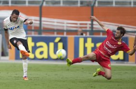 Durante a partida entre Corinthians x Atlético Sorocaba, realizada esta tarde no estádio do Pacaembu, válida pela 15ª rodada do Campeonato Paulista de 2014