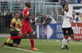Durante a partida entre Corinthians x Atlético Sorocaba, realizada esta tarde no estádio do Pacaembu, válida pela 15ª rodada do Campeonato Paulista de 2014