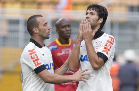 Durante a partida entre Corinthians x Atlético Sorocaba, realizada esta tarde no estádio do Pacaembu, válida pela 15ª rodada do Campeonato Paulista de 2014
