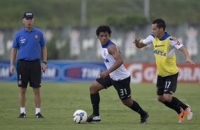 Durante o treino desta tarde no CT Joaquim Grava, Parque Ecolgico do Tiete, zona leste de So Paulo. O prximo jogo da equipe ser dia 20/04, contra o Atltico MIneiro, vlido pela 1 rodada do Campeonato Brasileiro de 2014