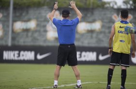 Durante o treino desta tarde no CT Joaquim Grava, Parque Ecolgico do Tiete, zona leste de So Paulo. O prximo jogo da equipe ser dia 20/04, contra o Atltico MIneiro, vlido pela 1 rodada do Campeonato Brasileiro de 2014