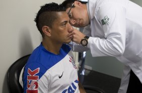 Durante o treino desta tarde no CT Joaquim Grava, Parque Ecolgico do Tiete, zona leste de So Paulo. O prximo jogo da equipe ser dia 20/04, contra o Atltico MIneiro, vlido pela 1 rodada do Campeonato Brasileiro de 2014