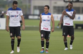 Durante o treino desta tarde no CT Joaquim Grava, Parque Ecolgico do Tiete, zona leste de So Paulo. O prximo jogo da equipe ser dia 20/04, contra o Atltico MIneiro, vlido pela 1 rodada do Campeonato Brasileiro de 2014