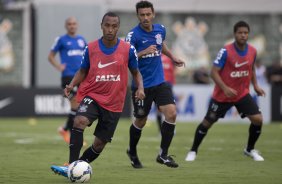 Durante o treino desta manh no CT Joaquim Grava, Parque Ecolgico do Tiete, zona leste de So Paulo. O prximo jogo da equipe ser dia 20/04, contra o Atltico MIneiro, vlido pela 1 rodada do Campeonato Brasileiro de 2014