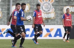 Durante o treino desta manh no CT Joaquim Grava, Parque Ecolgico do Tiete, zona leste de So Paulo. O prximo jogo da equipe ser dia 20/04, contra o Atltico MIneiro, vlido pela 1 rodada do Campeonato Brasileiro de 2014