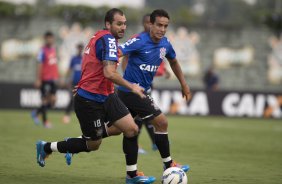 Durante o treino desta manh no CT Joaquim Grava, Parque Ecolgico do Tiete, zona leste de So Paulo. O prximo jogo da equipe ser dia 20/04, contra o Atltico MIneiro, vlido pela 1 rodada do Campeonato Brasileiro de 2014