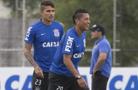 Durante o treino desta manh no CT Joaquim Grava, Parque Ecolgico do Tiete, zona leste de So Paulo. O prximo jogo da equipe ser dia 20/04, contra o Atltico MIneiro, vlido pela 1 rodada do Campeonato Brasileiro de 2014