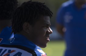 Durante o jogo treino contra a Ponte Preta, de Campinas, esta manh no CT Joaquim Grava, Parque Ecolgico do Tiete, zona leste de So Paulo. O prximo jogo da equipe ser dia 20/04, contra o Atltico MIneiro, vlido pela 1 rodada do Campeonato Brasileiro de 2014