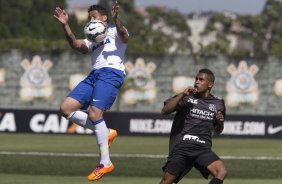 Durante o jogo treino contra a Ponte Preta, de Campinas, esta manh no CT Joaquim Grava, Parque Ecolgico do Tiete, zona leste de So Paulo. O prximo jogo da equipe ser dia 20/04, contra o Atltico MIneiro, vlido pela 1 rodada do Campeonato Brasileiro de 2014