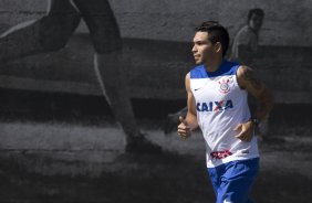 Durante o jogo treino contra a Ponte Preta, de Campinas, esta manhã no CT Joaquim Grava, Parque Ecológico do Tiete, zona leste de São Paulo. O próximo jogo da equipe será dia 20/04, contra o Atlético MIneiro, válido pela 1ª rodada do Campeonato Brasileiro de 2014