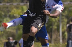 Durante o jogo treino contra a Ponte Preta, de Campinas, esta manhã no CT Joaquim Grava, Parque Ecológico do Tiete, zona leste de São Paulo. O próximo jogo da equipe será dia 20/04, contra o Atlético MIneiro, válido pela 1ª rodada do Campeonato Brasileiro de 2014