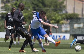 Durante o jogo treino contra a Ponte Preta, de Campinas, esta manhã no CT Joaquim Grava, Parque Ecológico do Tiete, zona leste de São Paulo. O próximo jogo da equipe será dia 20/04, contra o Atlético MIneiro, válido pela 1ª rodada do Campeonato Brasileiro de 2014