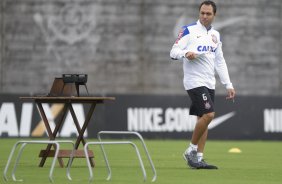 Durante o treino desta manh no CT Joaquim Grava, Parque Ecolgico do Tiete, zona leste de So Paulo. O prximo jogo da equipe ser dia 20/04, contra o Atltico MIneiro, em Uberlandia/MG, vlido pela 1 rodada do Campeonato Brasileiro de 2014