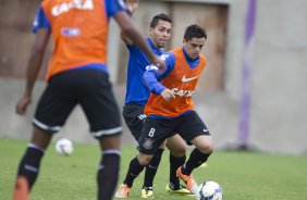 Durante o treino desta manh no CT Joaquim Grava, Parque Ecolgico do Tiete, zona leste de So Paulo. O prximo jogo da equipe ser dia 20/04, contra o Atltico MIneiro, em Uberlandia/MG, vlido pela 1 rodada do Campeonato Brasileiro de 2014