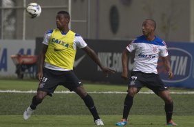 Durante o treino desta manh no CT Joaquim Grava, Parque Ecolgico do Tiete, zona leste de So Paulo. O prximo jogo da equipe ser domingo, dia 27/04, contra o Flamengo, no Pacaembu, vlido pela 2 rodada do Campeonato Brasileiro de 2014