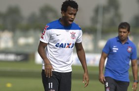 Durante o treino desta manhã no CT Joaquim Grava, Parque Ecológico do Tiete, zona leste de São Paulo. O próximo jogo da equipe será domingo, dia 27/04, contra o Flamengo, no Pacaembu, válido pela 2ª rodada do Campeonato Brasileiro de 2014