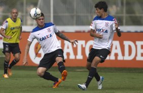 Durante o treino desta manh no CT Joaquim Grava, Parque Ecolgico do Tiete, zona leste de So Paulo. O prximo jogo da equipe ser domingo, dia 27/04, contra o Flamengo, no Pacaembu, vlido pela 2 rodada do Campeonato Brasileiro de 2014