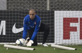 Durante o treino desta manh no CT Joaquim Grava, Parque Ecolgico do Tiete, zona leste de So Paulo. O prximo jogo da equipe ser domingo, dia 27/04, contra o Flamengo, no Pacaembu, vlido pela 2 rodada do Campeonato Brasileiro de 2014