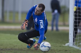 Durante o treino desta tarde no CT Joaquim Grava, Parque Ecolgico do Tiete, zona leste de So Paulo. O prximo jogo da equipe ser domingo, dia 27/04, contra o Flamengo, no Pacaembu, vlido pela 2 rodada do Campeonato Brasileiro de 2014