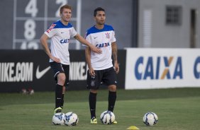 Durante o treino desta tarde no CT Joaquim Grava, Parque Ecolgico do Tiete, zona leste de So Paulo. O prximo jogo da equipe ser domingo, dia 27/04, contra o Flamengo, no Pacaembu, vlido pela 2 rodada do Campeonato Brasileiro de 2014