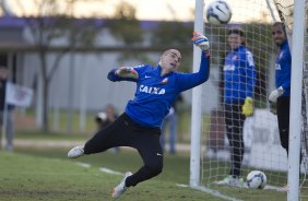 Durante o treino desta tarde no CT Joaquim Grava, Parque Ecológico do Tiete, zona leste de São Paulo. O próximo jogo da equipe será domingo, dia 27/04, contra o Flamengo, no Pacaembu, válido pela 2ª rodada do Campeonato Brasileiro de 2014