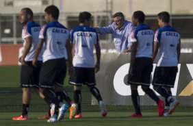 Durante o treino desta tarde no CT Joaquim Grava, Parque Ecolgico do Tiete, zona leste de So Paulo. O prximo jogo da equipe ser domingo, dia 27/04, contra o Flamengo, no Pacaembu, vlido pela 2 rodada do Campeonato Brasileiro de 2014