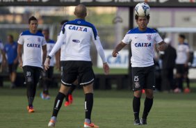 Durante o treino desta tarde no CT Joaquim Grava, Parque Ecolgico do Tiete, zona leste de So Paulo. O prximo jogo da equipe ser domingo, dia 27/04, contra o Flamengo, no Pacaembu, vlido pela 2 rodada do Campeonato Brasileiro de 2014