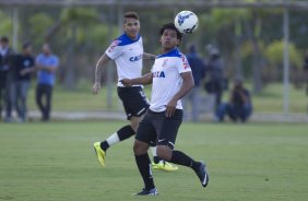 Durante o treino desta tarde no CT Joaquim Grava, Parque Ecolgico do Tiete, zona leste de So Paulo. O prximo jogo da equipe ser domingo, dia 27/04, contra o Flamengo, no Pacaembu, vlido pela 2 rodada do Campeonato Brasileiro de 2014