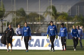 Durante o treino desta tarde no CT Joaquim Grava, Parque Ecolgico do Tiete, zona leste de So Paulo. O prximo jogo da equipe ser domingo, dia 27/04, contra o Flamengo, no Pacaembu, vlido pela 2 rodada do Campeonato Brasileiro de 2014