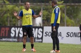 Durante o treino desta manhã no CT Joaquim Grava, Parque Ecológico do Tiete, zona leste de São Paulo. O próximo jogo da equipe será amanhã, domingo, dia 27/04, contra o Flamengo, no Pacaembu, válido pela 2ª rodada do Campeonato Brasileiro de 2014