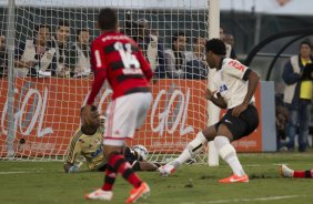 Durante a partida entre Corinthians x Flamengo, realizada esta tarde no estádio do Pacaembu, válida pela 2ª rodada do Campeonato Brasileiro de 2014