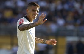 Durante a partida entre Corinthians x Flamengo, realizada esta tarde no estádio do Pacaembu, válida pela 2ª rodada do Campeonato Brasileiro de 2014