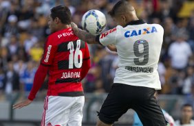 Durante a partida entre Corinthians x Flamengo, realizada esta tarde no estádio do Pacaembu, válida pela 2ª rodada do Campeonato Brasileiro de 2014