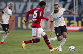 Durante a partida entre Corinthians x Flamengo, realizada esta tarde no estádio do Pacaembu, válida pela 2ª rodada do Campeonato Brasileiro de 2014