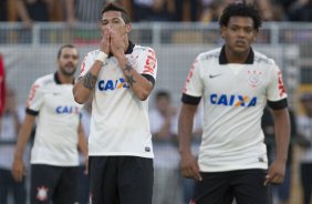 Durante a partida entre Corinthians x Flamengo, realizada esta tarde no estádio do Pacaembu, válida pela 2ª rodada do Campeonato Brasileiro de 2014