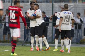 Durante a partida entre Corinthians x Flamengo, realizada esta tarde no estádio do Pacaembu, válida pela 2ª rodada do Campeonato Brasileiro de 2014