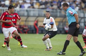 Durante a partida entre Corinthians x Flamengo, realizada esta tarde no estádio do Pacaembu, válida pela 2ª rodada do Campeonato Brasileiro de 2014