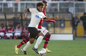 Durante a partida entre Corinthians x Flamengo, realizada esta tarde no estádio do Pacaembu, válida pela 2ª rodada do Campeonato Brasileiro de 2014